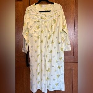 KeyOcean Floral Nightgown Pajamas Yellow Women’s Medium